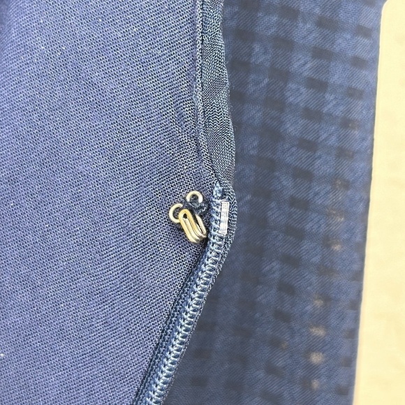 Gianni Bini V Neck Navy Blue Spaghetti Strap Ruffle Mini Dress Size Small - Picture 6 of 13